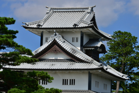 Kanazawa, Japan - august 2 2017 : the 15 th century castleのeditorial素材