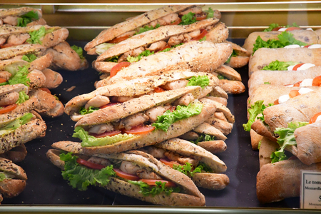 Orly, France - february 21 2018 : sandwich in the Orly airportのeditorial素材