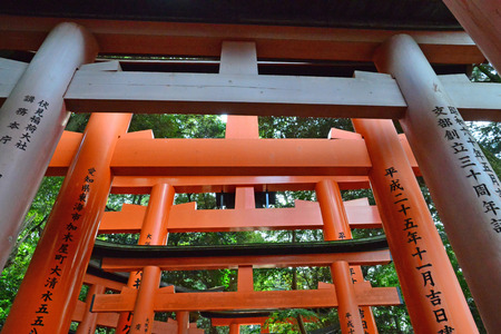 Kyoto, Japan - august 8 2017 : the Fushimi Inari Taisha shrineのeditorial素材