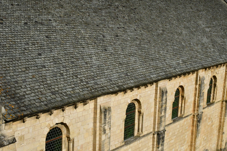 Caen; France - april 4 2018 : Salle de l Echiquier inthe historical castleのeditorial素材