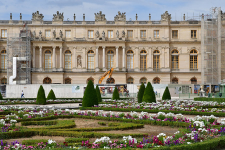 Versailles; France - june 26 2017 : works on the Versailles palaceのeditorial素材