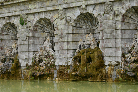 Vaux le Vicomte, France - july 22 2017 : park of the historical castle built by Nicolas Fouquetのeditorial素材
