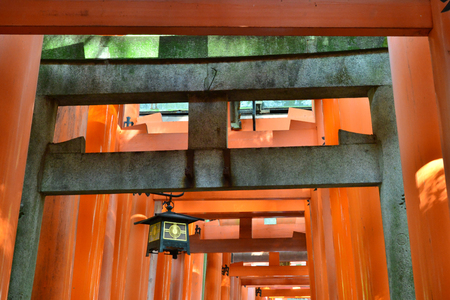 Kyoto, Japan - august 8 2017 : the Fushimi Inari Taisha shrineのeditorial素材