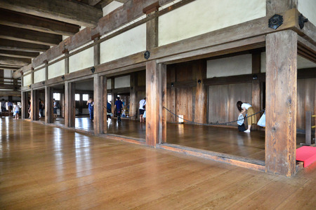 Himeji; Japan - august 7 2017 : the medieval castleのeditorial素材