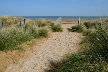 Courseulles sur Mer, France - april 22 2018 : the Centre Juno Beach, D Day Canadian memorialのeditorial素材