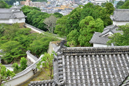Himeji; Japan - august 7 2017 : the medieval castleのeditorial素材