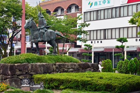 Hikone, Japan - august 9 2017 : the city centerのeditorial素材
