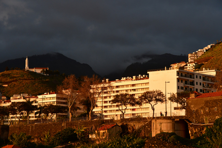 Funchal; Madeira; Portugal - february 23 2018 : the west district of the cityのeditorial素材