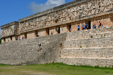 Uxmal; United Mexican State - may 18 2018 : the pre Columbian siteのeditorial素材