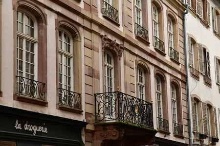 Strasbourg; France - march 5 2017 : the picturesque city centerのeditorial素材