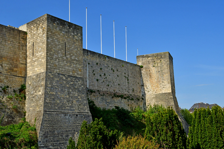 Caen; France - april 4 2018 : the historical castleのeditorial素材