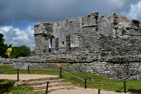 Tulum; United Mexican State - may 20 2018 : the pre Columbian siteのeditorial素材