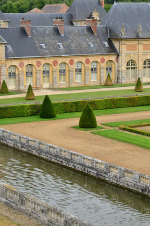Vaux le Vicomte, France - july 22 2017 : the historical castle built by Nicolas Fouquetのeditorial素材