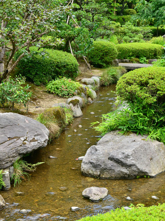 Kanazawa, Japan - august 2 2017 : the Kenroku En parkのeditorial素材