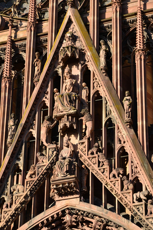 Strasbourg, France - july 28 2017 : the cathedralのeditorial素材