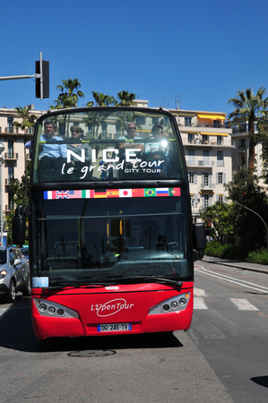 Nice, France - april 19 2016 : the picturesque city centerのeditorial素材
