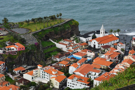 Camara de Lobos; Madeira; Portugal - february 25 2018 : the city centreのeditorial素材
