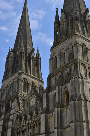 Bayeux; France - july 18 2017 : the historical cathedralのeditorial素材