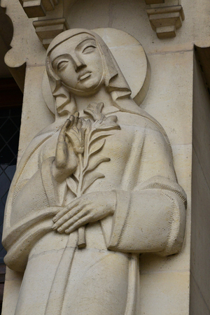 Lisieux; France - july 17 2017 : the Saint Therese basilicaのeditorial素材