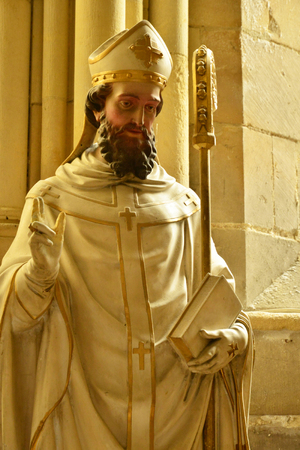 Caen; France - july 17 2017 : the Saint Etienne churchのeditorial素材