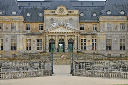 Vaux le Vicomte, France - july 22 2017 : the historical castle built by Nicolas Fouquetのeditorial素材