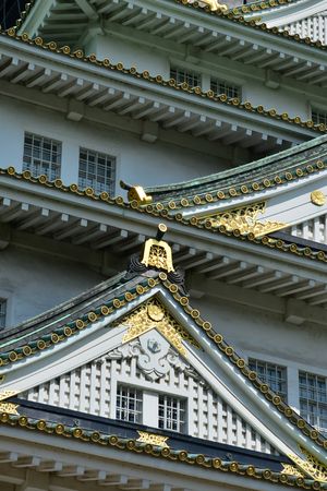 Osaka, Japan - august 5 2017 : the historical castleのeditorial素材