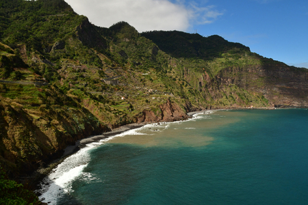 Faial, Madeira, Portugal - february 23 2018 : rural landscapeのeditorial素材