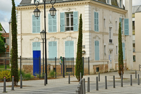 Les Mureaux, France - october 13 2017 : the city centre