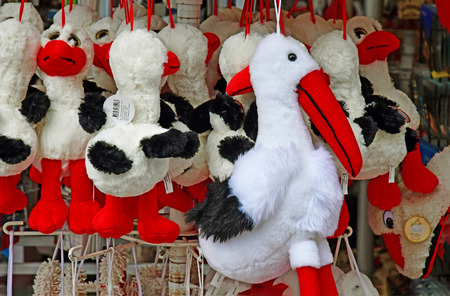 Strasbourg, France - july 24 2016 : cuddly toy shopのeditorial素材