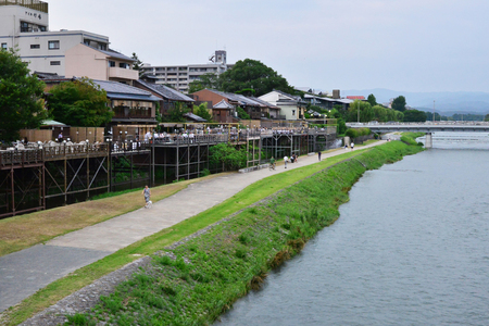 Kyoto, Japan - august 8 2017 : the Pontocho districtのeditorial素材