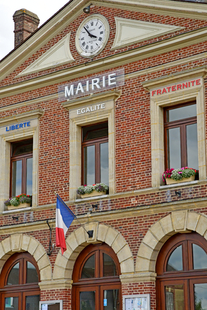 Charleval, France - june 29 2017 : the city hallのeditorial素材