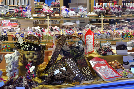 La Flotte; France - november 24 2017 : chocolate shopのeditorial素材