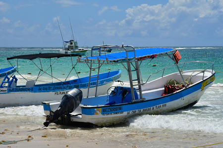Riviera Maya; United Mexican States - may 20 2018 : the beachのeditorial素材