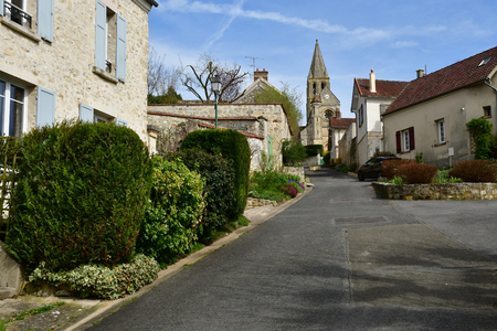 Santeuil , France - april 6 2018 : the picturesque old villageのeditorial素材