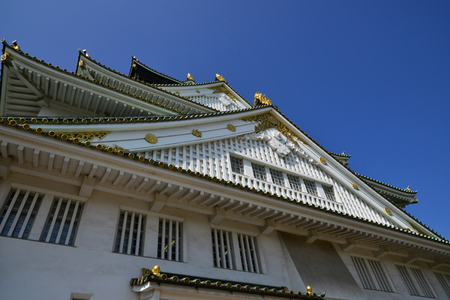 Osaka, Japan - august 5 2017 : the historical castleのeditorial素材