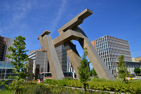 Kanazawa, Japan - august 3 2017 : the station districtのeditorial素材