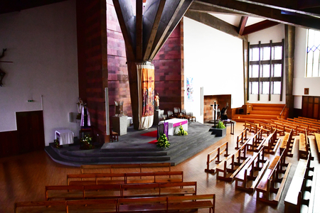 Camacha, Madeira, Portugal - february 23 2018 : the churchのeditorial素材