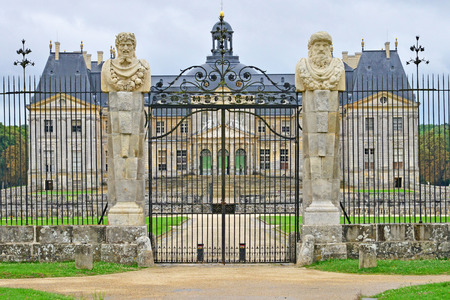 Vaux le Vicomte, France - july 22 2017 : the historical castle built by Nicolas Fouquetのeditorial素材