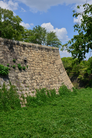 Osaka, Japan - august 5 2017 : the historical castleのeditorial素材