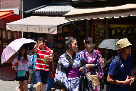 Kyoto; Japan - august 10 2017 : the Gion districtのeditorial素材