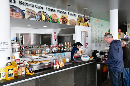 Pico do Arieiro, Madeira, Portugal - february 23 2018 : the tourism centre restaurantのeditorial素材