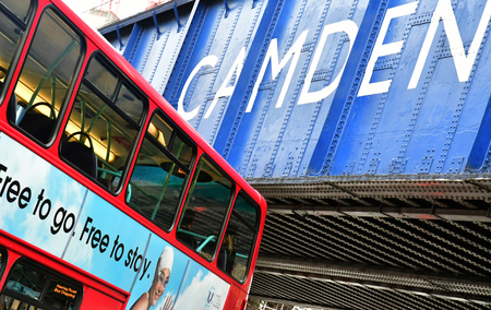 London, England - march 11 2018 : the picturesque Camden market