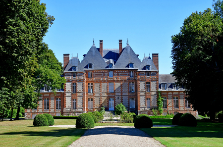 Fleury la Foret, France - september 7 2016 : the castleのeditorial素材