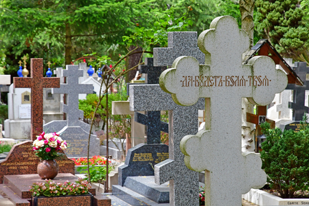 Sainte Genevieve des Bois, France - june 22 26 17 : the russian cemeteryのeditorial素材