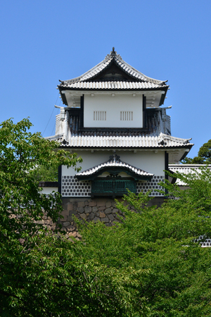 Kanazawa, Japan - august 2 2017 : the 15 th century castleのeditorial素材