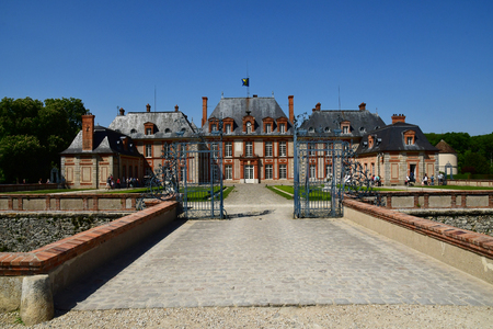 Choisel, France - may 6 2018 : the Breteuil castleのeditorial素材