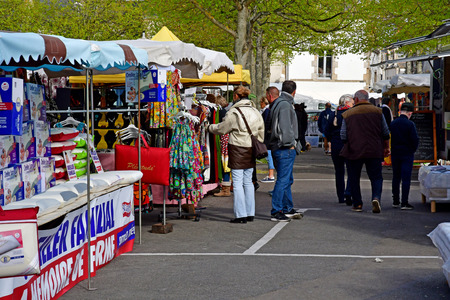 Le Croisic, France - april 13 2017 : the market