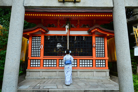 Kyoto, Japan - july 29 2017 : the Yasaka Jinja shrineのeditorial素材
