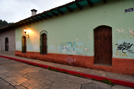 San Cristobal De Las Casas;  Chiapas, United Mexican States - may 16 2018 : the picturesque old cityのeditorial素材