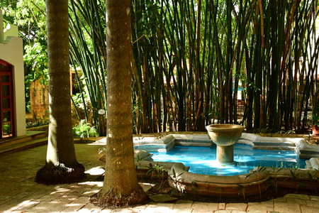 Chichen Itza; United Mexican States - may 19 2018 : an hotel restaurantのeditorial素材